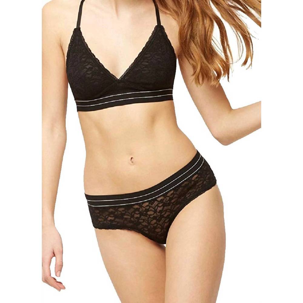 NEW BLUSH LINGERIE low rise play hipster panty in black